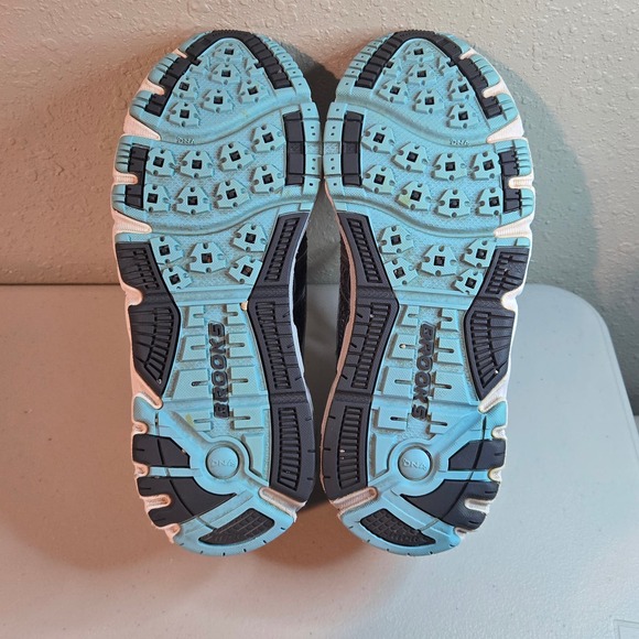 Brooks Addiction 12 Gray Blue Athletic Running Shoes Women's Size 8.5 B Sneakers - Picture 7 of 8